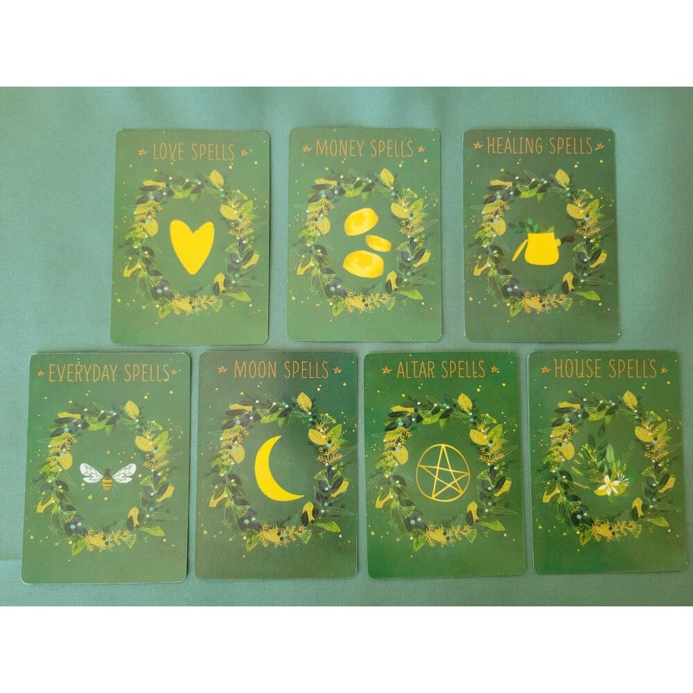 The Practical Witch's Spell Deck Oracle Cards 100 Spells Wicca Pagan Boxed Set - Picture 2 of 8